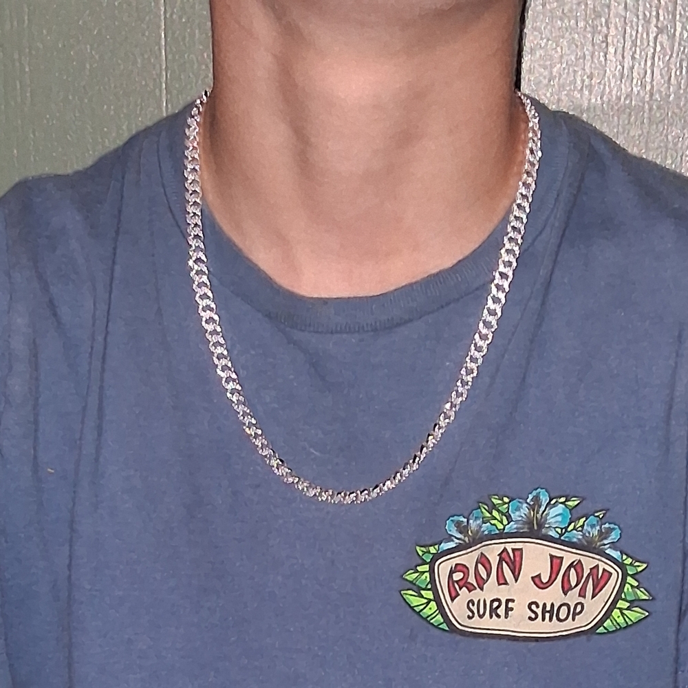 PANDORA ALE TIMELESS PAVE CUBAN CHAIN NECKLACE, STERLING SILVER! NEW! - Picture 6 of 10